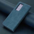 For Huawei P40 Pro POLA 008 Series Retro Classic Magnetic Horizontal Flip Leather Case with Holder & Card Slots(Blue) - 3