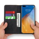 For Huawei P40 Pro+ POLA 008 Series Retro Classic Magnetic Horizontal Flip Leather Case with Holder & Card Slots(Black) - 5