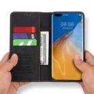 For Huawei P40 Pro+ POLA 008 Series Retro Classic Magnetic Horizontal Flip Leather Case with Holder & Card Slots(Black) - 5