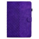 For Xiaomi Redmi Pad 2 Rhombus Embossed Leather Smart Tablet Case(Purple) - 2