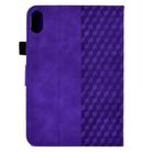 For Xiaomi Redmi Pad 2 Rhombus Embossed Leather Smart Tablet Case(Purple) - 3
