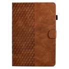 For Xiaomi Redmi Pad 2 Rhombus Embossed Leather Smart Tablet Case(Brown) - 2