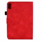 For Xiaomi Redmi Pad 2 Peony Butterfly Embossed Leather Smart Tablet Case(Red) - 3
