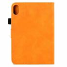 For Xiaomi Redmi Pad 2 Peony Butterfly Embossed Leather Smart Tablet Case(Khaki) - 3