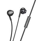 hoco M115 Type-C Sagacious Universal Earphones with Microphone(Black) - 1