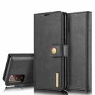 For Samsung Galaxy S20 FE DG.MING Crazy Horse Texture Flip Detachable Magnetic Leather Case with Holder & Card Slots & Wallet(Black) - 1