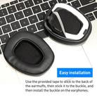 2 Pack Protein Leather Earphone Replacement Earpads Pads For Skullcandy Crusher Over-Ear(Black) - 3