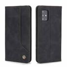 For Samsung Galaxy A51 5G POLA 008 Series Retro Classic Magnetic Horizontal Flip Leather Case with Holder & Card Slots(Black) - 2