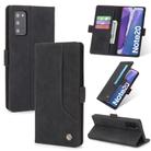 For Samsung Galaxy Note20 POLA 008 Series Retro Classic Magnetic Horizontal Flip Leather Case with Holder & Card Slots(Black) - 1