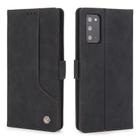 For Samsung Galaxy Note20 POLA 008 Series Retro Classic Magnetic Horizontal Flip Leather Case with Holder & Card Slots(Black) - 2