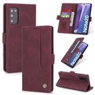 For Samsung Galaxy Note20 POLA 008 Series Retro Classic Magnetic Horizontal Flip Leather Case with Holder & Card Slots(Red) - 1