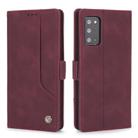 For Samsung Galaxy Note20 POLA 008 Series Retro Classic Magnetic Horizontal Flip Leather Case with Holder & Card Slots(Red) - 2