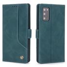 For Samsung Galaxy Note20 POLA 008 Series Retro Classic Magnetic Horizontal Flip Leather Case with Holder & Card Slots(Blue) - 1