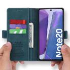 For Samsung Galaxy Note20 POLA 008 Series Retro Classic Magnetic Horizontal Flip Leather Case with Holder & Card Slots(Blue) - 2