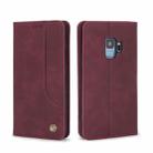 For Samsung Galaxy S9 POLA 008 Series Retro Classic Magnetic Horizontal Flip Leather Case with Holder & Card Slots(Red) - 2