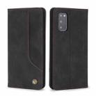 For Samsung Galaxy S20 POLA 008 Series Retro Classic Magnetic Horizontal Flip Leather Case with Holder & Card Slots(Black) - 2