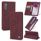 For Samsung Galaxy S20 POLA 008 Series Retro Classic Magnetic Horizontal Flip Leather Case with Holder & Card Slots(Red) - 1