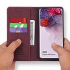 For Samsung Galaxy S20 POLA 008 Series Retro Classic Magnetic Horizontal Flip Leather Case with Holder & Card Slots(Red) - 3