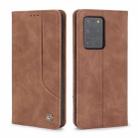 For Samsung Galaxy S20 Ultra POLA 008 Series Retro Classic Magnetic Horizontal Flip Leather Case with Holder & Card Slots(Brown) - 2