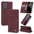 For Samsung Galaxy S20 Ultra POLA 008 Series Retro Classic Magnetic Horizontal Flip Leather Case with Holder & Card Slots(Red) - 1