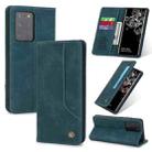 For Samsung Galaxy S20 Ultra POLA 008 Series Retro Classic Magnetic Horizontal Flip Leather Case with Holder & Card Slots(Blue) - 1