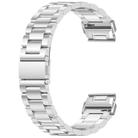 For Garmin 20mm Tri-beads Flat Buckle Titanium Alloy Watch Band, Tactix Connector(Silver) - 1