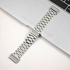 For Garmin 20mm Tri-beads Flat Buckle Titanium Alloy Watch Band, Tactix Connector(Silver) - 2
