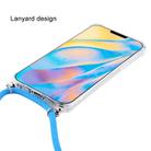 For iPhone 12 mini Four-Corner Shockproof Transparent TPU Case with Lanyard(Gold) - 3