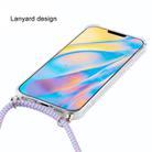 For iPhone 12 mini Four-Corner Shockproof Transparent TPU Case with Lanyard(Purple Blue Yellow) - 3