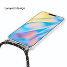 For iPhone 12 mini Four-Corner Shockproof Transparent TPU Case with Lanyard(Black Gold) - 3
