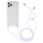 For iPhone 12 / 12 Pro Four-Corner Shockproof Transparent TPU Case with Lanyard(White Grey) - 2