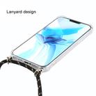 For iPhone 12 / 12 Pro Four-Corner Shockproof Transparent TPU Case with Lanyard(Black Gold) - 3