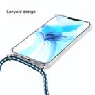 For iPhone 12 / 12 Pro Four-Corner Shockproof Transparent TPU Case with Lanyard(Green Blue White) - 3