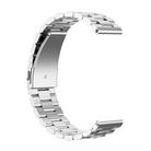 For Garmin 22mm Tri-beads Flat Buckle Titanium Alloy Watch Band(Silver) - 3