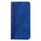 For Xiaomi Redmi Note 9 Business Stitching Horizontal Flip Leather Case with Double Folding & Bracket & Card Slots & Photo Frame & Wallet(Royal Blue) - 2