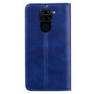 For Xiaomi Redmi Note 9 Business Stitching Horizontal Flip Leather Case with Double Folding & Bracket & Card Slots & Photo Frame & Wallet(Royal Blue) - 3