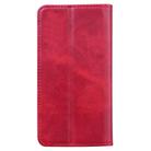 For Xiaomi Redmi Note 9 Business Stitching Horizontal Flip Leather Case with Double Folding & Bracket & Card Slots & Photo Frame & Wallet(Red) - 3
