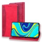 For Xiaomi Redmi Note 9 Pro / 9 Pro Max / 9S Business Stitching Horizontal Flip Leather Case with Double Folding & Bracket & Card Slots & Photo Frame & Wallet(Red) - 1