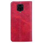 For Xiaomi Redmi Note 9 Pro / 9 Pro Max / 9S Business Stitching Horizontal Flip Leather Case with Double Folding & Bracket & Card Slots & Photo Frame & Wallet(Red) - 3