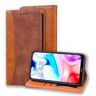For Xiaomi Redmi 8 Business Stitching Horizontal Flip Leather Case with Double Folding & Bracket & Card Slots & Photo Frame & Wallet(Brown) - 1