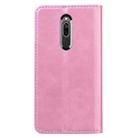 For Xiaomi Redmi 8 Business Stitching Horizontal Flip Leather Case with Double Folding & Bracket & Card Slots & Photo Frame & Wallet(Rose Gold) - 3