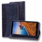 For Xiaomi Redmi 7A Business Stitching Horizontal Flip Leather Case with Double Folding & Bracket & Card Slots & Photo Frame & Wallet(Black) - 1