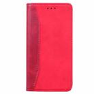 For Xiaomi Redmi Note 7 / Note 7 Pro Business Stitching Horizontal Flip Leather Case with Double Folding & Bracket & Card Slots & Photo Frame & Wallet(Red) - 2