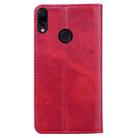 For Xiaomi Redmi Note 7 / Note 7 Pro Business Stitching Horizontal Flip Leather Case with Double Folding & Bracket & Card Slots & Photo Frame & Wallet(Red) - 3