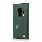 For Huawei Mate 20 Wrist Strap PU+TPU Shockproof Protective Case with Crossbody Lanyard & Holder & Card Slot(Green) - 2