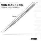 Mijing NZ-16 Non-Magnetic Ultralight 0.1mm Titanium Alloy Tweezers - 3