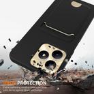 For Realme Narzo N53 4G / Note 50 4G Integrated Card Bag Solid Color Liquid Silicone Phone Case with Lanyard(Black) - 2