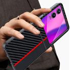 For Infinix Zero Flip India Ultra-thin Carbon Fiber Texture Printing Phone Case(Black) - 3