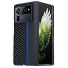 For Tecno Phantom V Fold2 Ultra-thin Carbon Fiber Texture Printing Phone Case(Black Blue) - 2