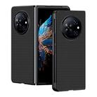 For Tecno Phantom V Fold Ultra-thin Carbon Fiber Texture Printing Phone Case(Black) - 1